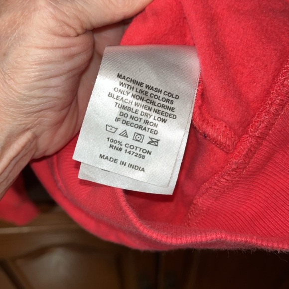 Simply Southern Collection Red Anchor Pattern zip sweatshirt Size XS - Picture 13 of 13